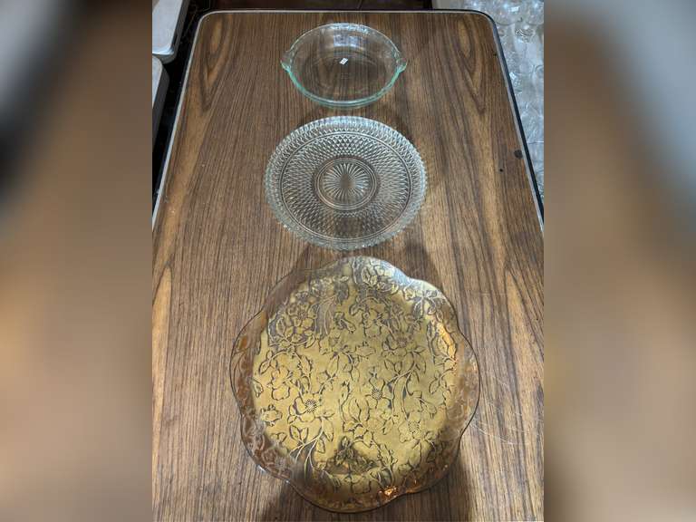 (3) Assorted Glass Serving Dishes