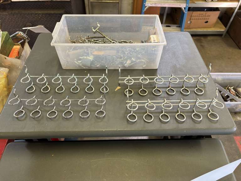 Assorted Pegboard Holders & Plastic Wall-Mount Tool Organizer