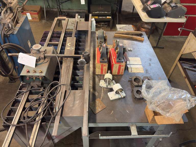 Welding/Cutting Table - 60”W x 49-1/2”D x 40”H