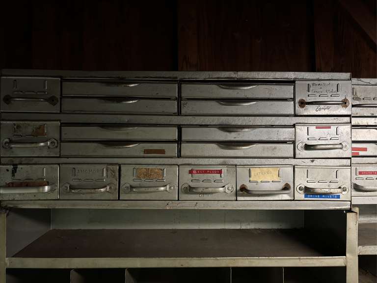 Metal Hardware Organizer Cabinet