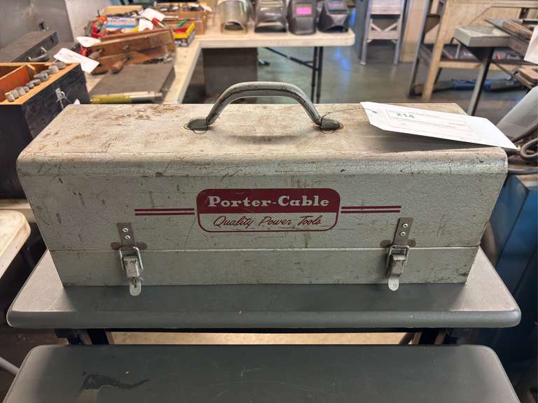 Late Tooling in Porter Cable Toolbox