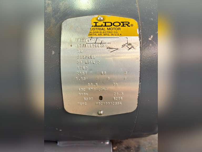 Baldor M3714T 10Hp General Purpose Electric Motor - 230/460v, 1770 RPM, 3 PH