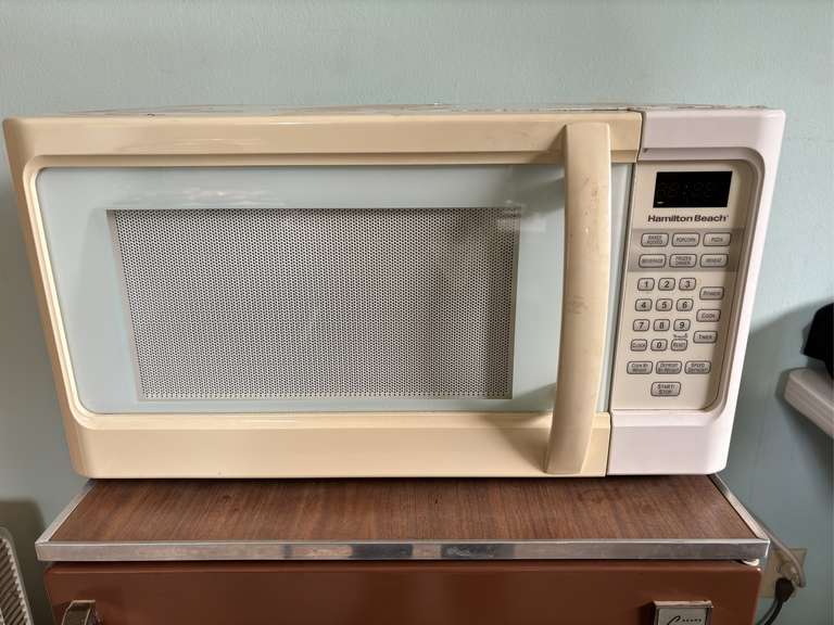Coldspot Mini Fridge, Hamilton Beach Microwave, NuTone Heater & Box Fan