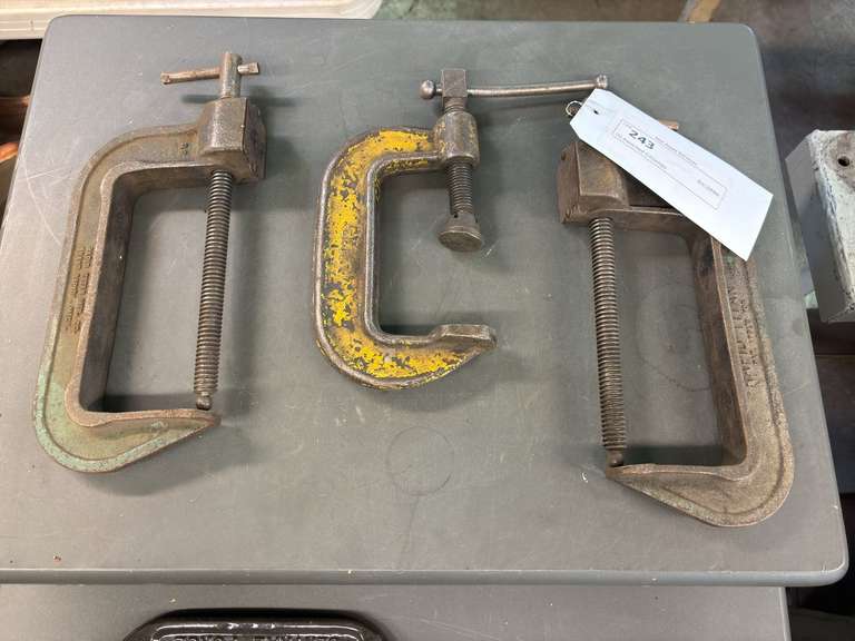 (5) Assorted C-Clamps