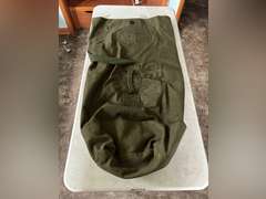 Vintage Military Duffle Bag, & (2) Travel Bags