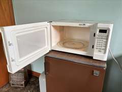 Coldspot Mini Fridge, Hamilton Beach Microwave, NuTone Heater & Box Fan