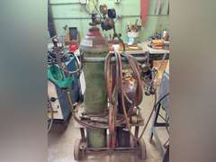 Oxy-Acetylene Welding Setup w/ Tanks, Adapters, Hoses, Cutting/Welding Tips & Cart