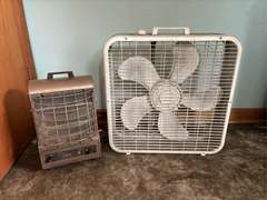 Coldspot Mini Fridge, Hamilton Beach Microwave, NuTone Heater & Box Fan