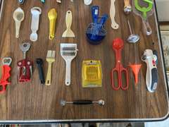 (2) Totes of Assorted Kitchen Tools