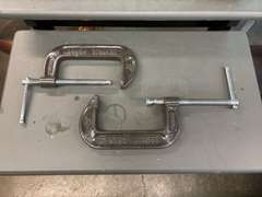(5) Assorted C-Clamps
