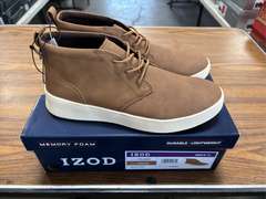 (2) Pairs Izod Men’s Palmer Shoes - Brown Size 10- *NIB