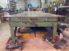 American Manufacturing Co. PHL-5M Metal Hydraulic Shop Table - 10ft 3.5” x 4ft