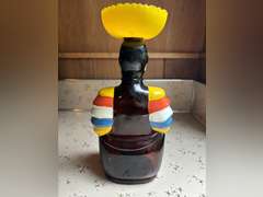 Decorative Floral Vase/Pitcher & Decorative Figure Liquor Bottle