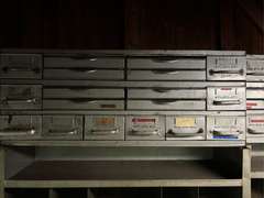 Metal Hardware Organizer Cabinet
