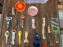 (2) Totes of Assorted Kitchen Tools