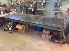 American Manufacturing Co. PHL-5M Metal Hydraulic Shop Table - 10ft 3.5” x 4ft
