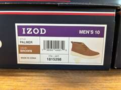 (2) Pairs Izod Men’s Palmer Shoes - Brown Size 10- *NIB