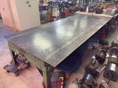 American Manufacturing Co. PHL-5M Metal Hydraulic Shop Table - 10ft 3.5” x 4ft