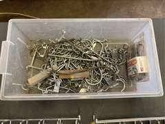 Assorted Pegboard Holders & Plastic Wall-Mount Tool Organizer