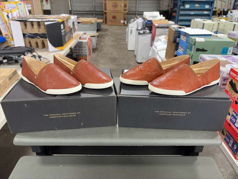 (2) Pairs Frye Melanie Slip Ons -Women’s Brown Size 7.5 & 8.5- *NIB