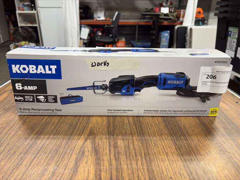 Kobalt 6-Amp Reciprocating Saw *Tested/Works