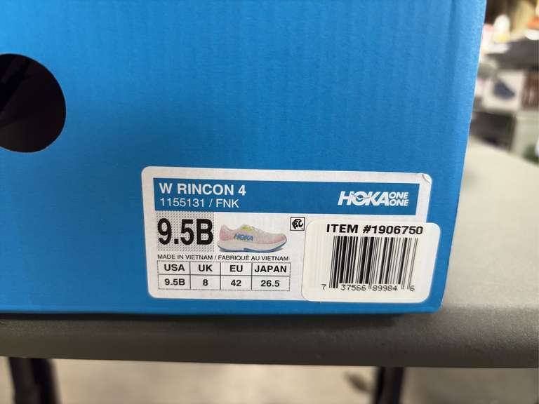 Hoka W Rincon 4s Running Shoes - Women’s Rainbow/White Size 9.5B -