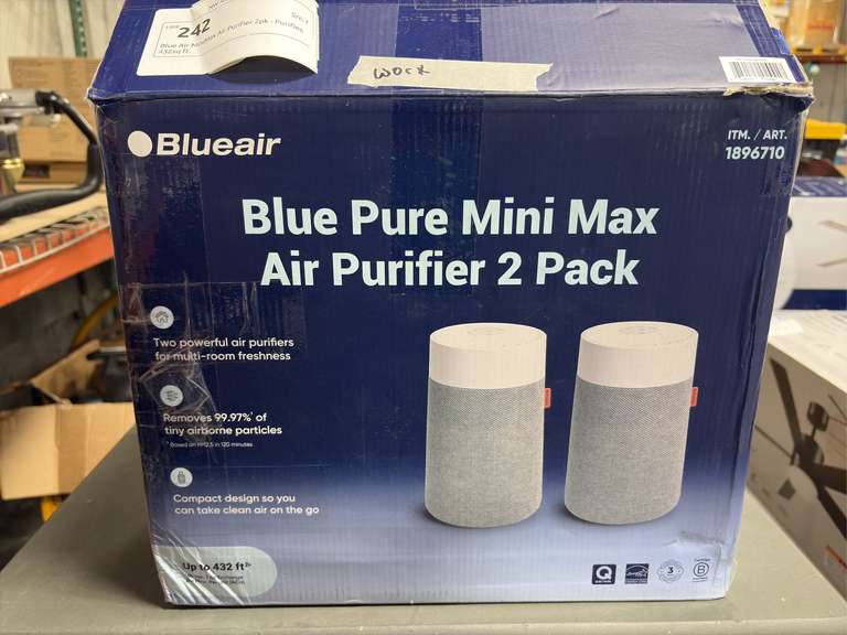 Blue Air MiniMax Air Purifier 2pk - Purifies 432sq ft.