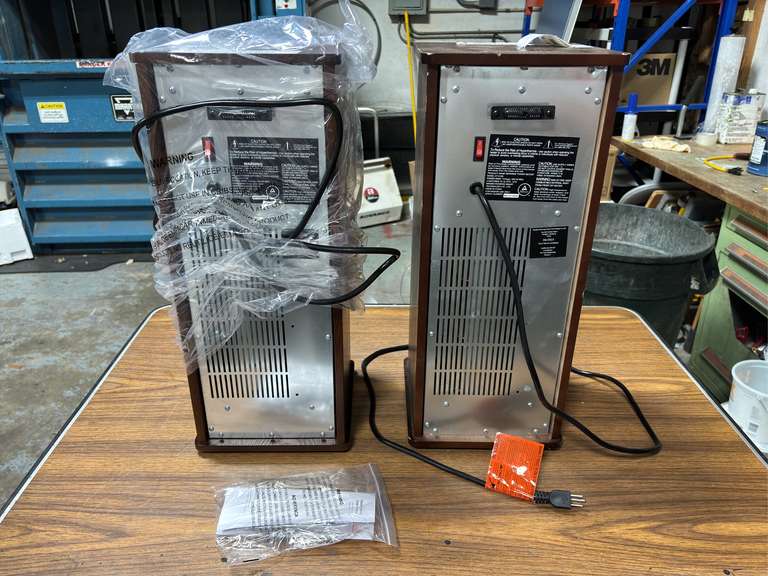 (2) Utilitech Infares Tower Heaters