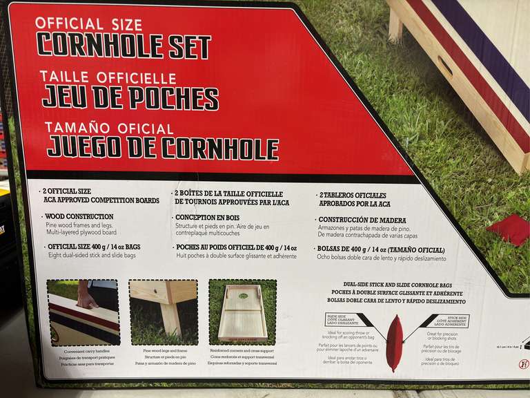 Backyard Hero Official Size Cornhole Set *NIB