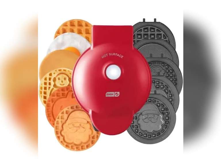 (5) Dash Multimaker Mini Waffle Makers w/ (7) Interchangeable Plates *NIB