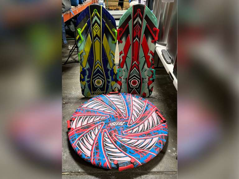 Sled Z 45” Mega Snow Disc & (2) Sno-Storm Vipernex 50” Snow Sleds