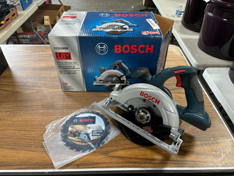 Metabo HPT 3” x 21” Belt Sander & Bosch 18v 6-1/2 In Circular Saw