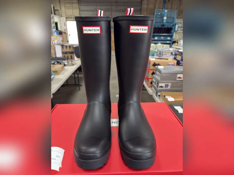 Hunter Play Tall Rubber Boot -Women’s Black Size 9- *NIB