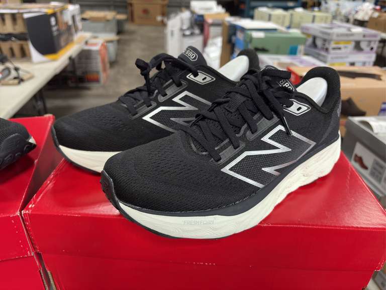 (2) Pairs New Balance Fresh Foam Running Shoes -Men’s Black/White Size 8 & 9- *NIB