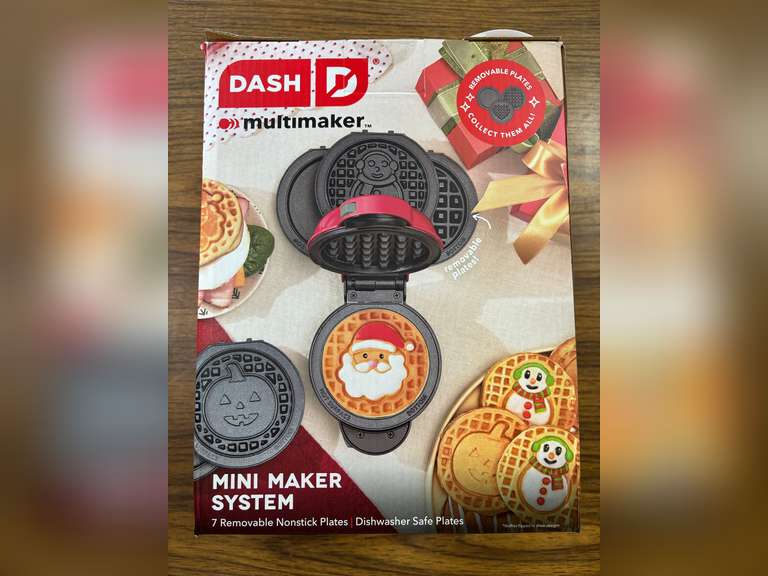 (5) Dash Multimaker Mini Waffle Makers w/ (7) Interchangeable Plates *NIB