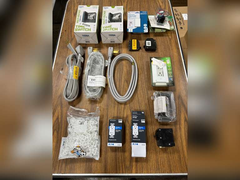 Large Box of Assorted Switches and GFCI Receptacles