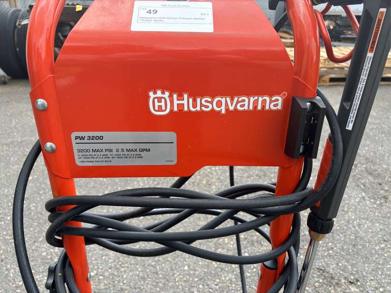 Husqvarna 3200 PSI Gas Pressure Washer *Tested/Works