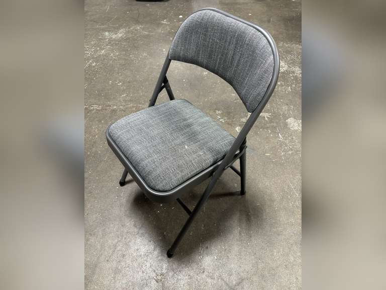 4-Pack Maxchief Upholstered Metal High Back Folding Chairs