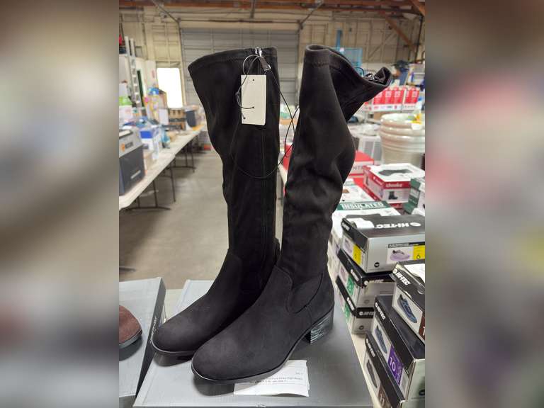 (2) Kenneth Cole Stanford Knee High Boots - Women’s Black & Brown Size 7 -