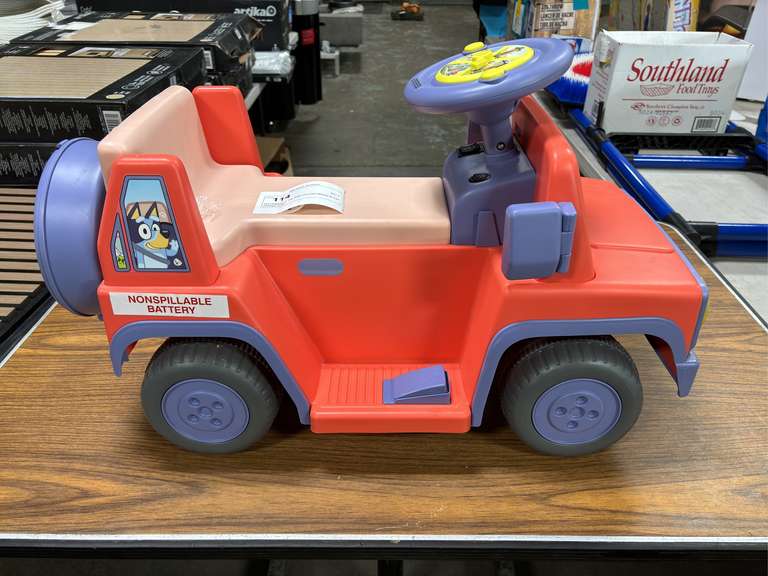 (2) Children’s Toy Ride-On Cars (Bluey & CAT Dumptruck)