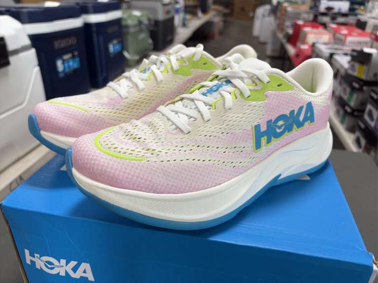 Hoka W Rincon 4s Running Shoes - Women’s Rainbow/White Size 9.5B -