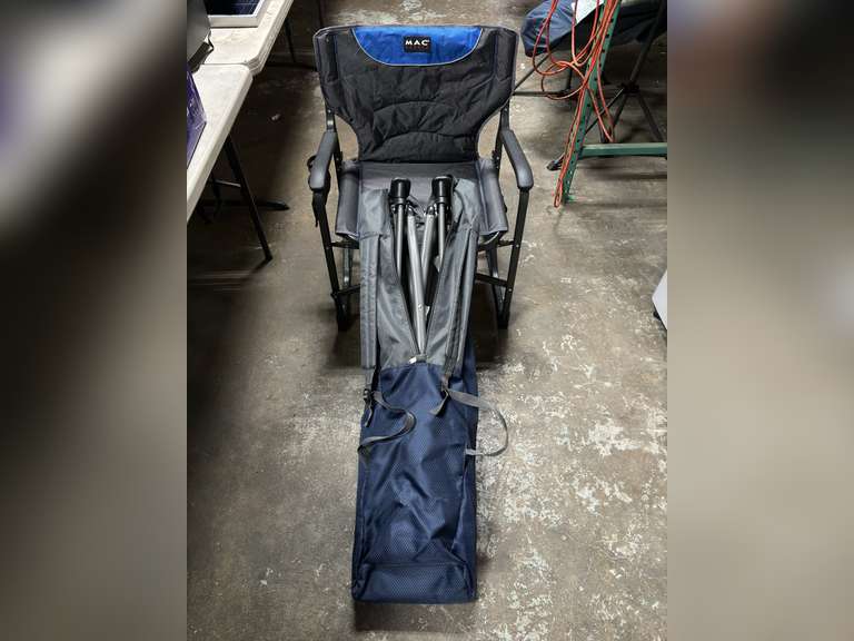 (2) MAC Sports Blue/Black Heavy Duty Camp Chairs