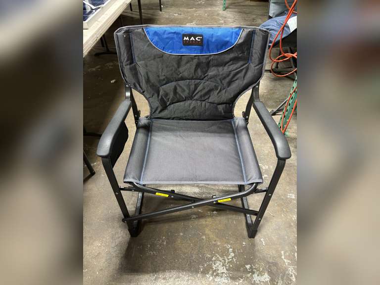 (2) MAC Sports Blue/Black Heavy Duty Camp Chairs