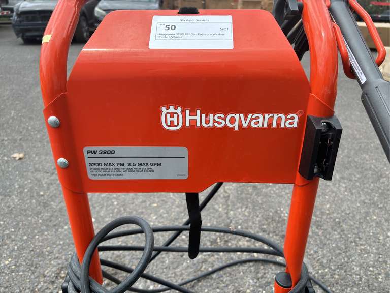 Husqvarna 3200 PSI Gas Pressure Washer *Tested/Works