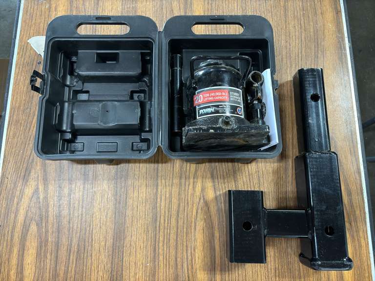 Torin 20 Ton Stubby Hydraulic Bottle Jack w/ Dual Hitch Receiver