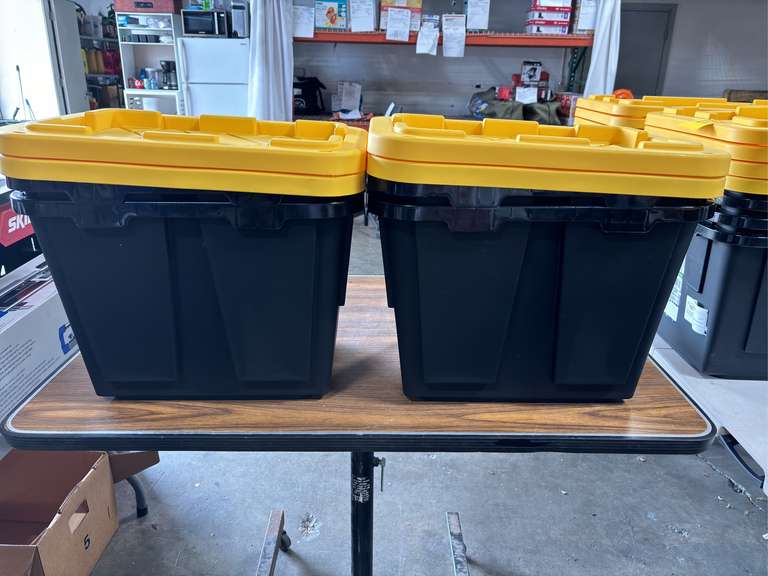(4) Greenmade 12 Gallon Professional Grade Storage Container w/ Lids