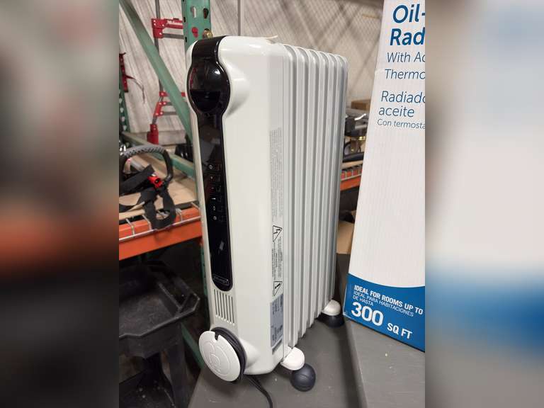 (2) Utilitech Oil Filled Radiator Heaters w/ Thermostat - Heats up to 300sq ft.