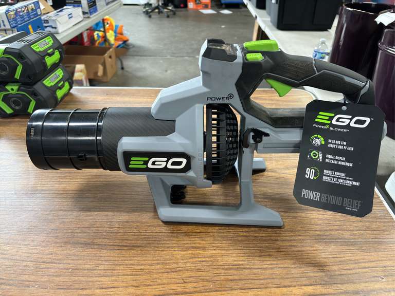 Ego 880 CFM Cordless Surface 56v Blower w/ Batteries and Charger *Tested/Works