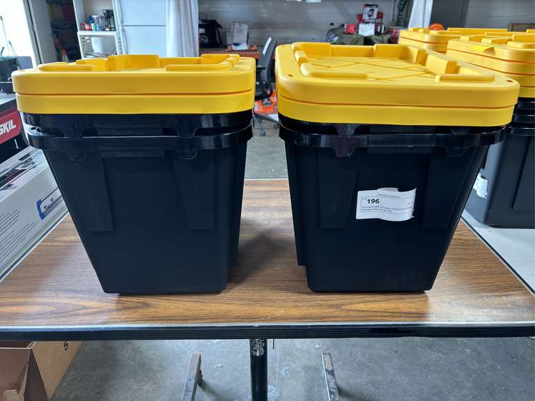 (4) Greenmade 12 Gallon Professional Grade Storage Container w/ Lids