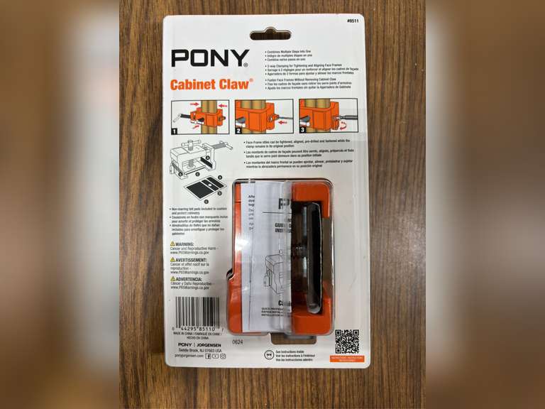 (2) Pony Cabinet Installation Claws *NIB/SEALED